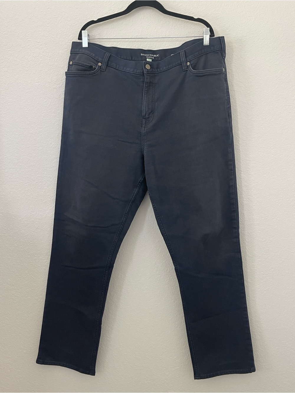 Banana Republic Traveler Slim Fit Pants Mens 40x32 Navy Stretch